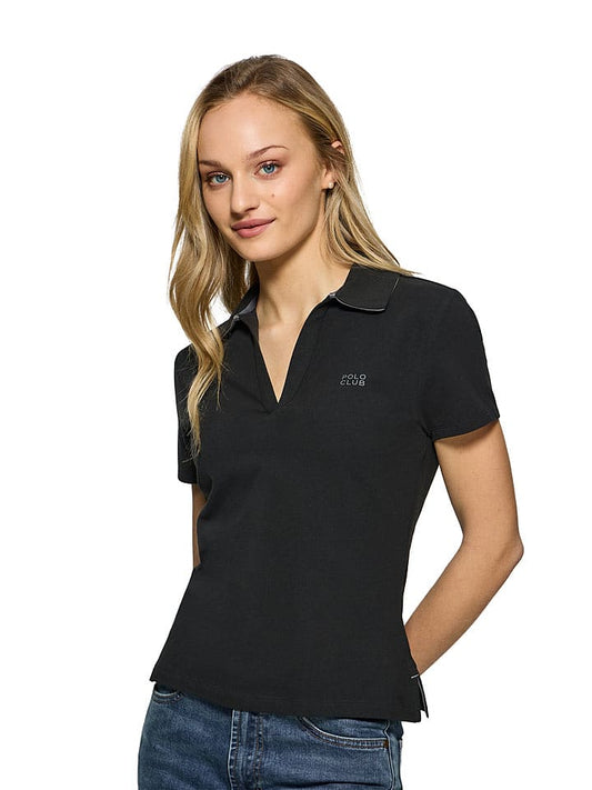 Polo Club Shirt Black / Grey Women