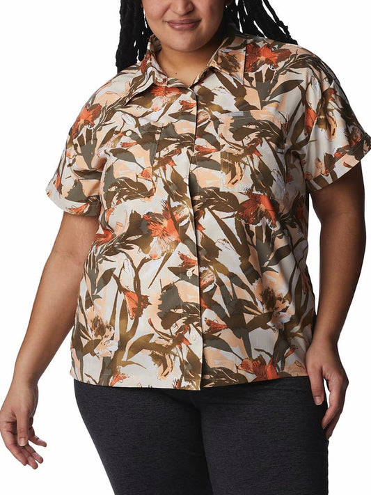 Columbia Performance Shirt "Silver Ridge Utility™" Khaki / Orange Women