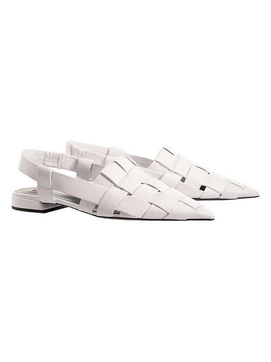 Högl Leather Ballet Flats "Milla" White Women