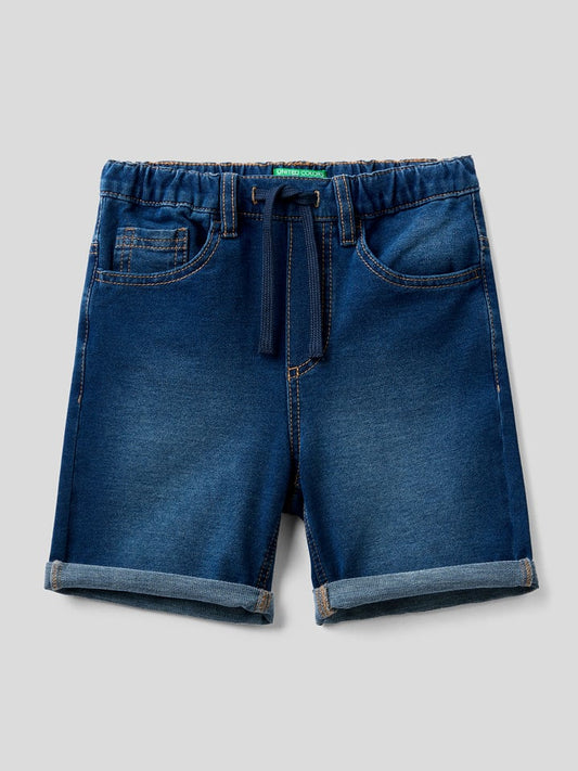 Benetton Denim Shorts Navy Kids