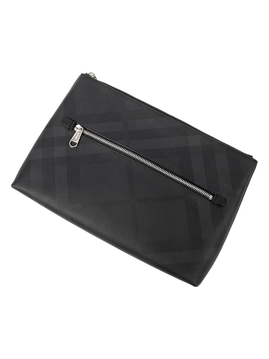 Burberry 2nd Hand Clutch Black (W)31 x (H)21 x (D)6 cm Unisex