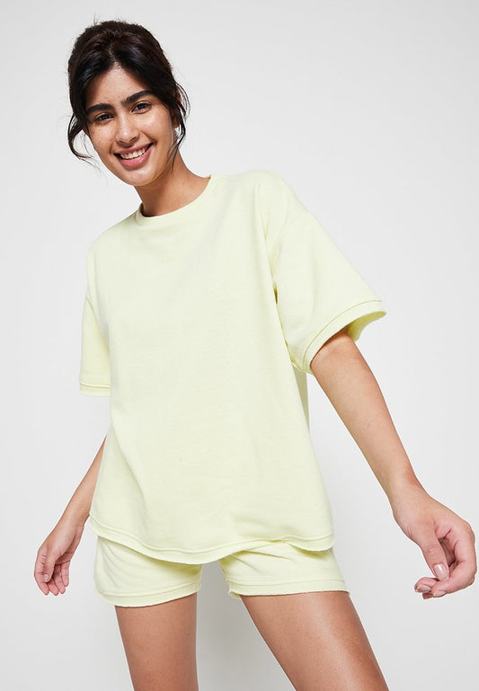 Röhnisch Nila Neps Tee Yellow (ZZO1XK612-E00) Women