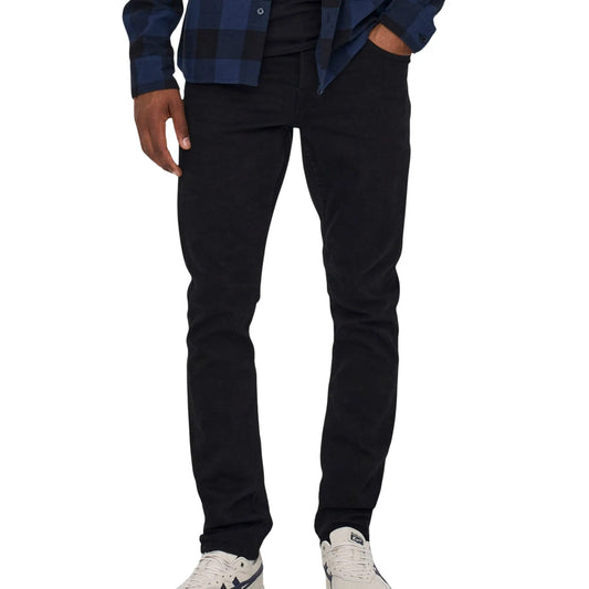 Only & Sons Loom Slim Jeans (22010448-BLACKDENIM) Men