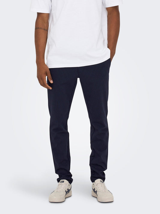 Only & Sons Striped Chino Pants Mark Blue (22013727-3770521) Men