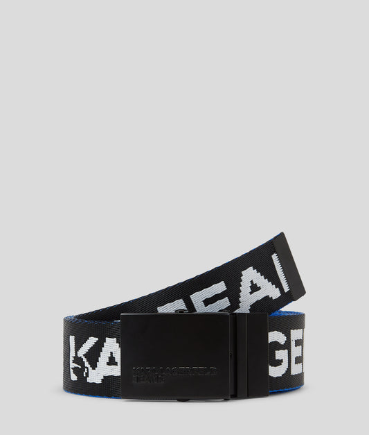 Karl Lagerfeld Jeans Reversible Webbing Belt Black/Klj Blue (245D3104297) Men