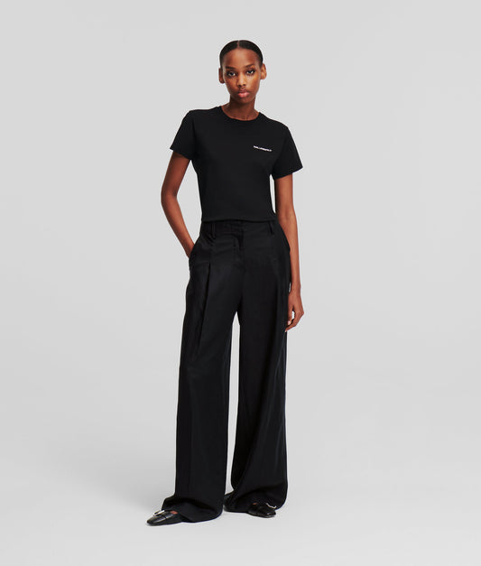 Karl Lagerfeld Wide Leg Day Pants Black (245W1006999) Women