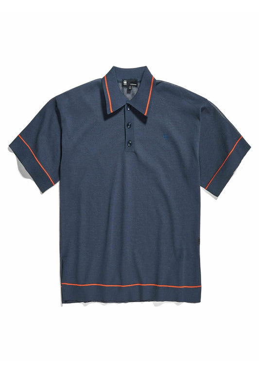 G-STAR Oversized Knitted Polo Blue (GS121D105-K11) Women