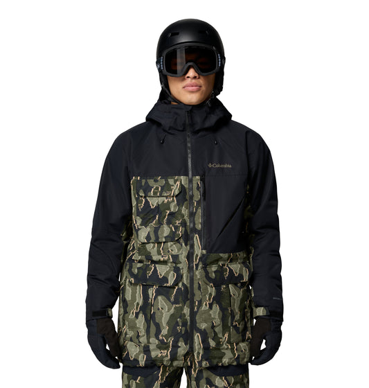 Columbia M Coreshot Print Jkt Greenscape Treebark Print, Black (2145121366) Men