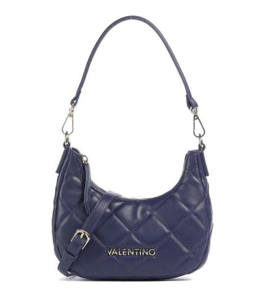 Mario Valentino Quilted Navy Shoulder Bag (VBS3KK45R-002) Women