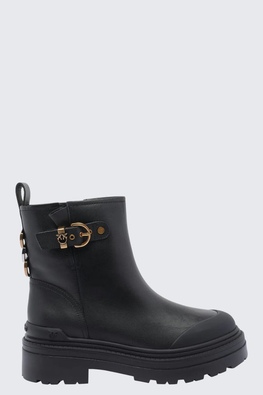 MIA 21 - ANKLE BOOT CALF LEATHER/LINING FUR BLACK Women