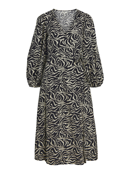 Object OBJLEONORA L/S WRAP MIDI DRESS  A DIV (8978563) Women
