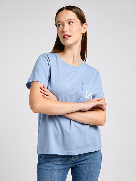 Lee Women T-shirts (112350254_Blue)