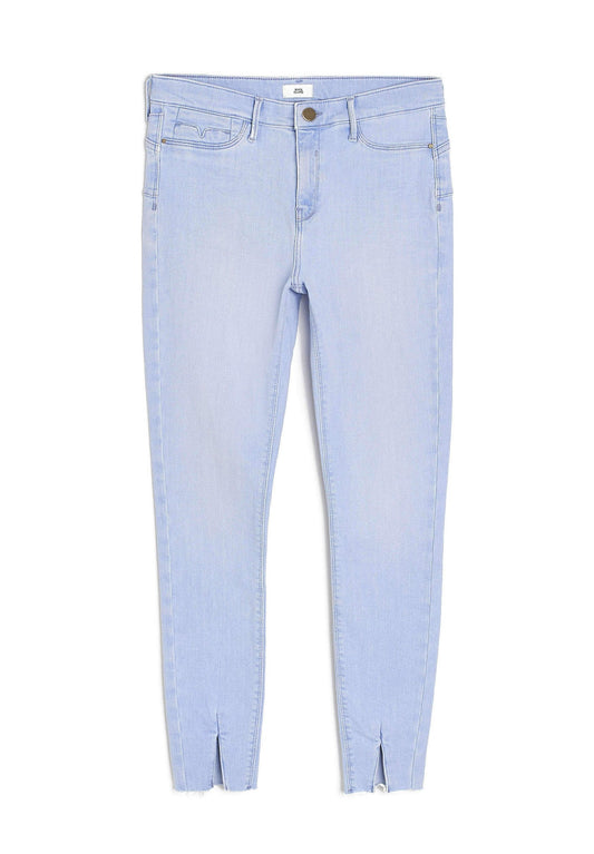 River Island Blue denim molly mid rise skinny jeans Light-Blue Denim (RI921N0JB-K11) Women