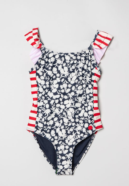 Scotch & Soda ONEPIECE PRINTED BATHING SUIT WITH RUFFLE DETAIL (ZZO3DTF03-K00) Kids