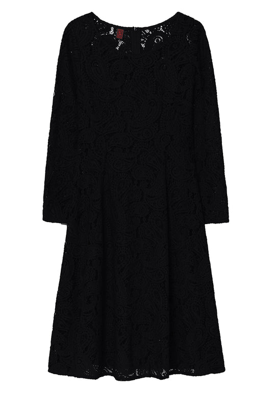 Stefanel Lace midi dress Black (S5721C05U-Q11) Women