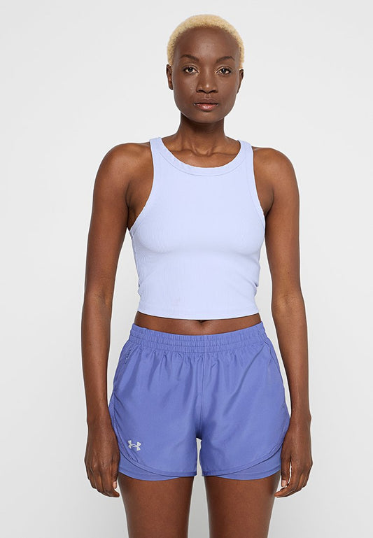 Meridian Rib Crop Tank-PPL Women