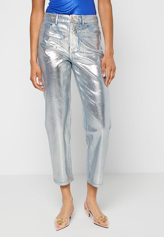 Just Cavalli TROUSERS/5POCKET Silver-Coloured (ZZO358823-K00) Women