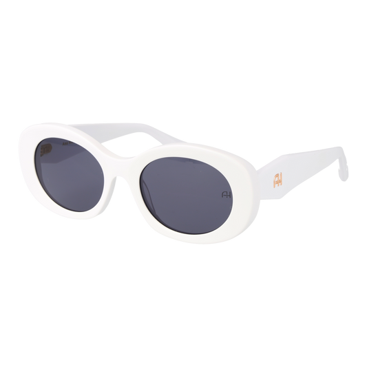 Ana Hickmann Oval Sunglasses White (26000827) Women
