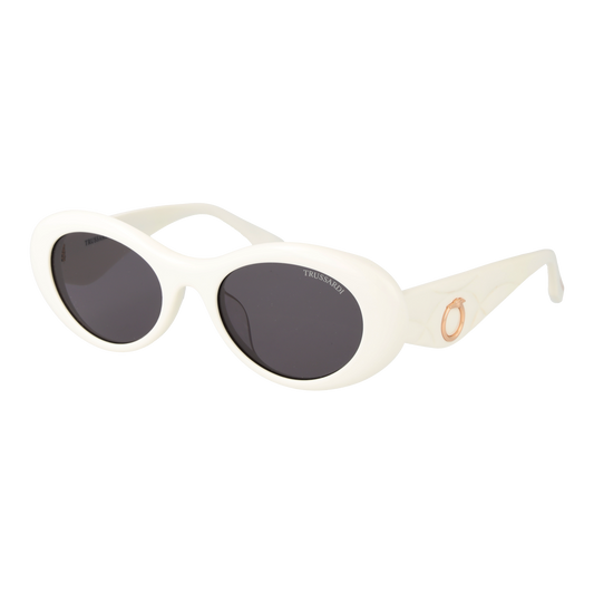 Trussardi Oval Sunglasses White (26002476) Women