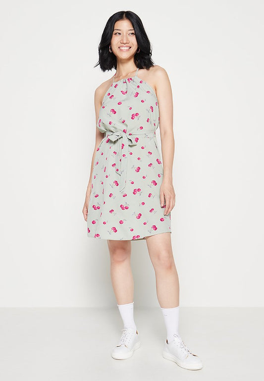 VIMARIA S/L HALTERNECK TIE BELT DRESS/ZL Women