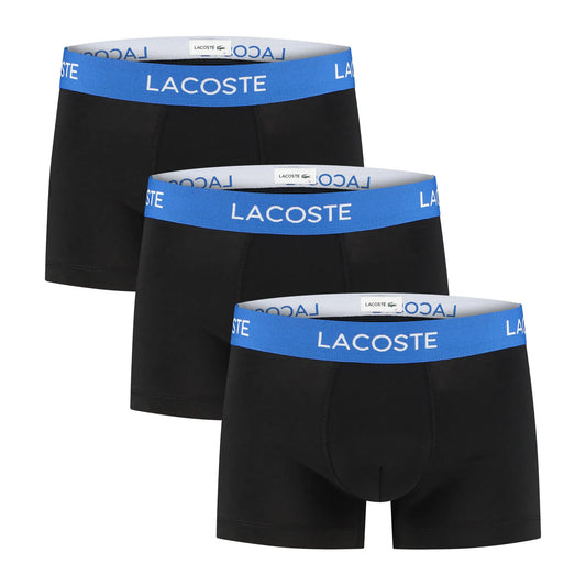 Lacoste Cotton Stretch Trunk Boxershorts (3-pack) Black (5H2384-985) Men