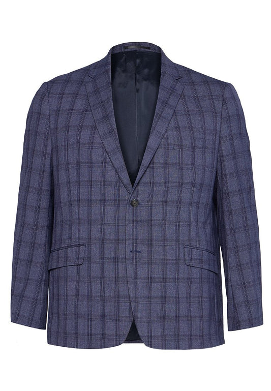 Lindbergh Check stretch blazer Dark Blue (ZZO32FS00-K00) Men