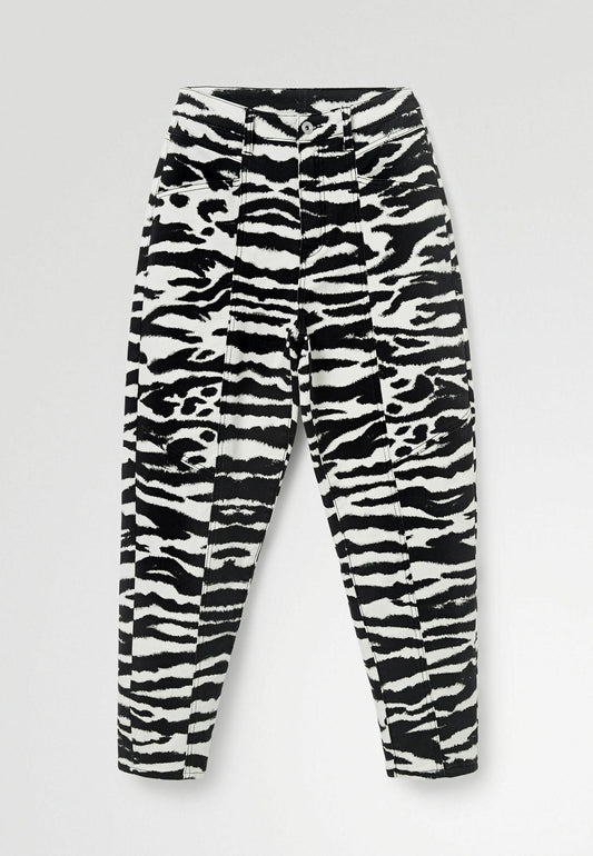 Desigual High waisted long trousers Black (DE121N05I-Q11) Women