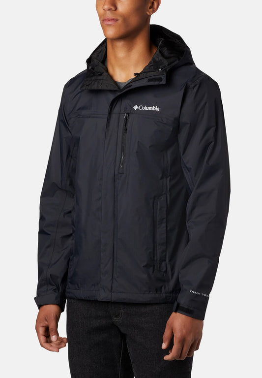 Columbia Pouring Adventure II Jacket Men Rain Jacket Windbreaker 1760061 010 Black (C2342F0AA-Q11) Men