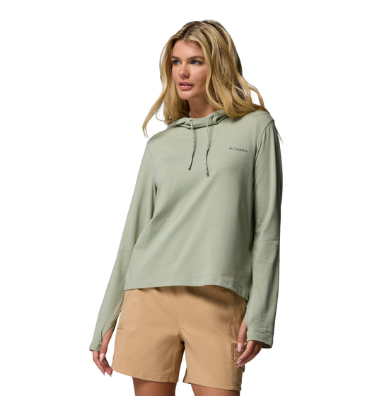 Columbia W Sun Trek LS Hoodie Safari (2145261348) Women