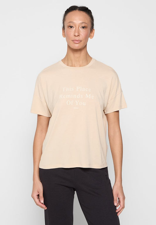 Mexx Oversized short sleeve tee Sand (ZZO32DT70-B00) Women