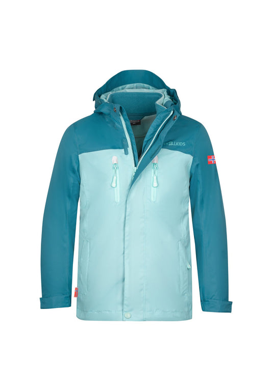 Trollkids Bryggen 3in1 Jacket green (TRI43F00D-M11) Kids