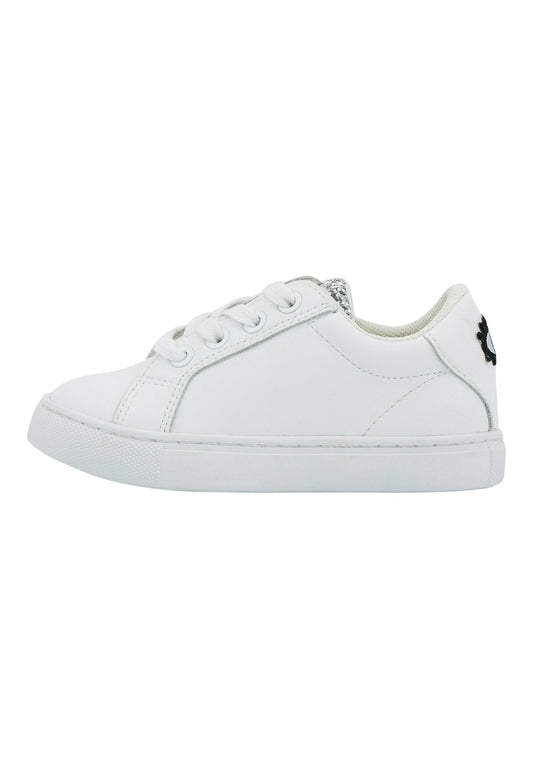 Bons Baisers Paris Baskets en cuir Mini Simone Eyes White (B5S13D00L-A11) Kids