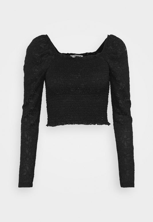 ONLY ONLSANNIE L/S SMOCK LACE TOP (ON321E23N-Q11) Women