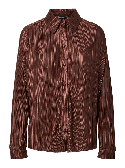 Nora Long Sleeve Shirt Hot Fudge (17166528) Women