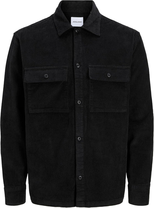 Jack & Jones Essentials JJEPERFECT CORDUROY OVERSHIRT LS SN Black (12278825-Black) Men