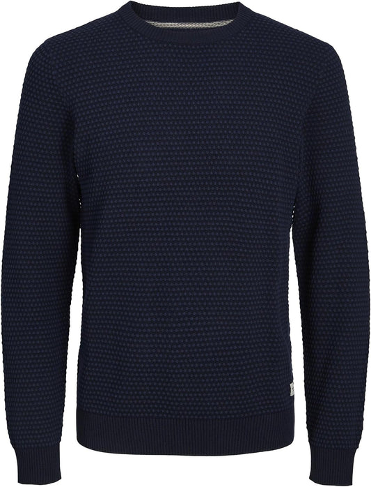 Jack & Jones Essentials JJEATLAS KNIT CREW NECK NOOS Mood Indigo (12212816-Mood Indigo) Men