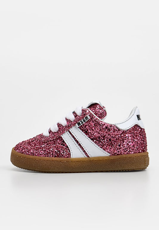 GLITTER LACE-UP LOW RETRO SNEAKERS Girls