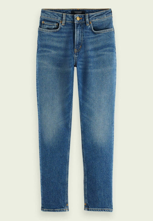 Scotch & Soda High Five high rise slim leg jeans — Sea Washed Blue Denim (SC321N05F-K11) Women
