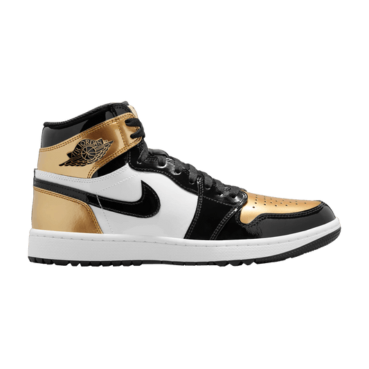 Jordan 1 Retro High Golf Patent Gold Toe (DQ0660-002) Unisex