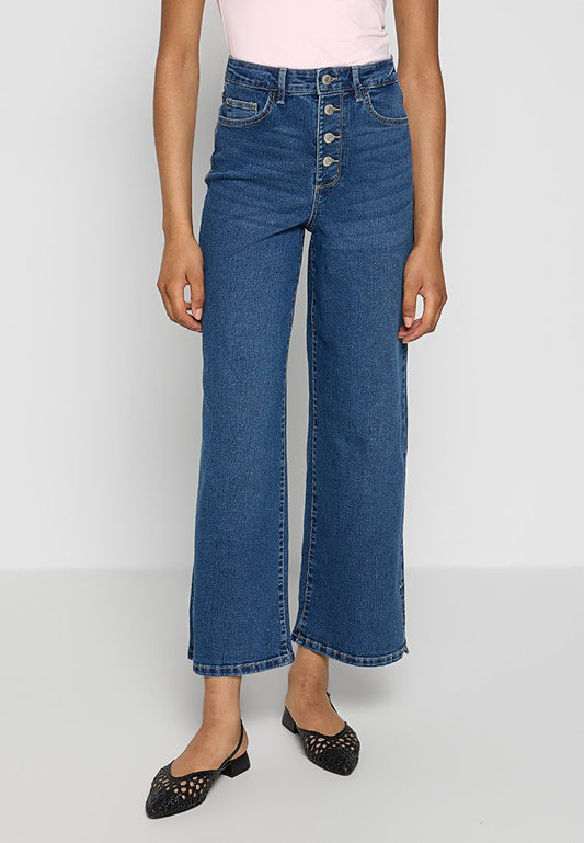 Vero Moda VMOLIVE HR SLIT WIDE DNM JEANS MIX ZLO (ZZO30G521) Women