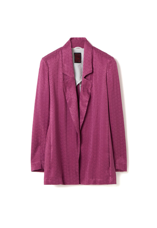 Stefanel Open blazer with jacquard motif Pink (S5721G03S-J11) Women
