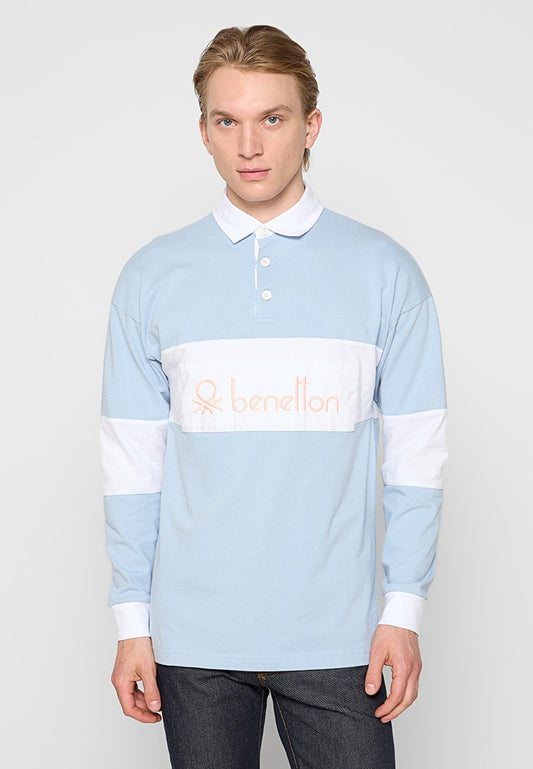 United Colors of Benetton Top POLO M/L Light Blue (ZZO34RA10-S00) Unisex