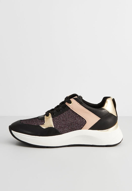 LIU JO AMIR 3 - SNEAKER BLACK/PINK Black (ZZO1NED15-Q00) Women