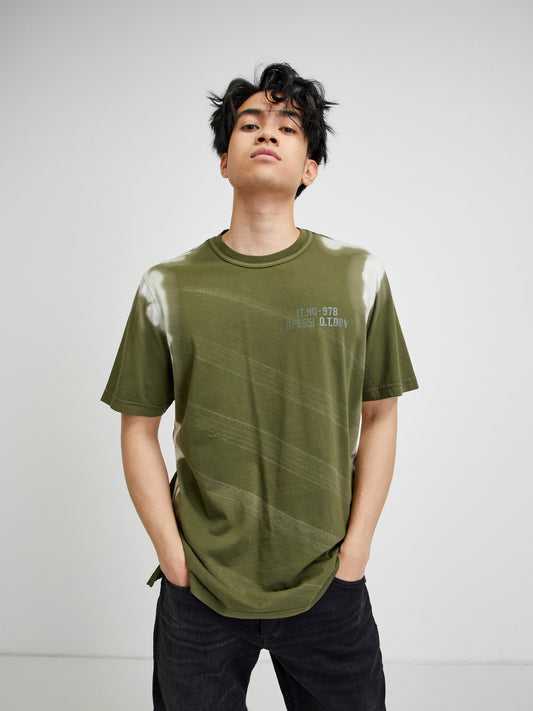 Diesel Batik T-Shirt Jubind-Slits Green (A0210ADAN51FA-3319774) Men
