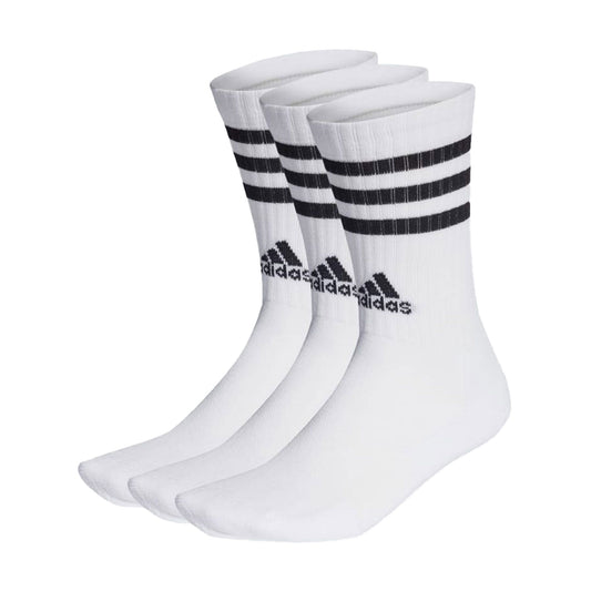 Adidas 3-Stripes Cushioned Sportswear Crew Socks (3-pack) White / Black (HT3458-) Unisex