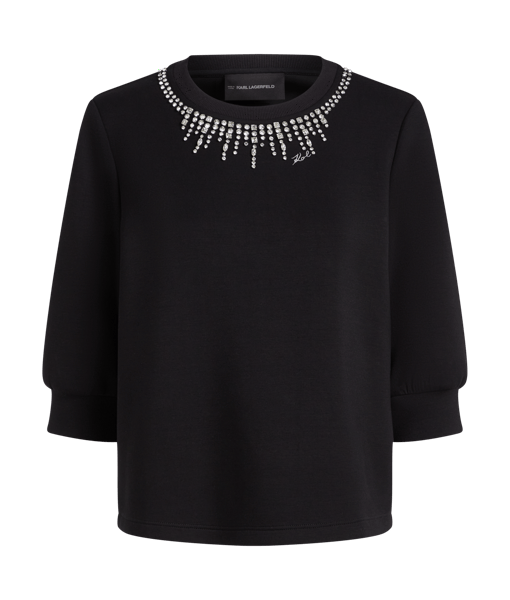 Karl Lagerfeld Embellished Sweatshirt Black (B2W20004999) Women