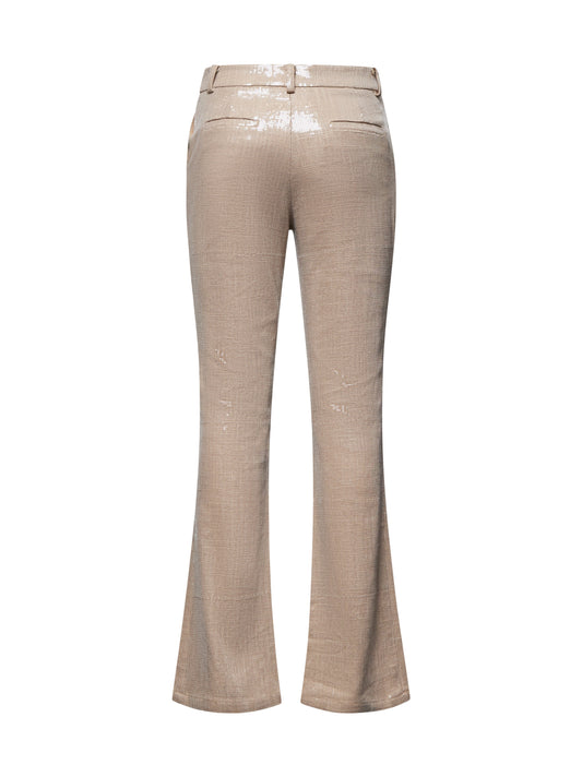 Silvian Heach Pants Ceren Beige Sand (CVP25009PA) Women