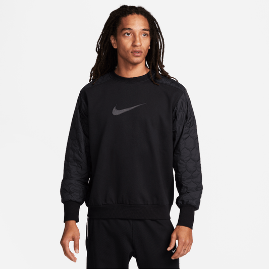 Nike Standard Issue Men's Basketball Crew-Neck Sweatshirt Black/Anthracite (FN2667-010) Men