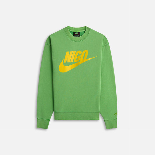 Nike x Nigo NRG Fleece Crew Sweatshirt Green (FV5941-310) Unisex