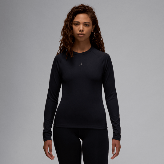 Jordan Sport Women's Long-Sleeve Bodycon Top Black (FV6930-010) Women